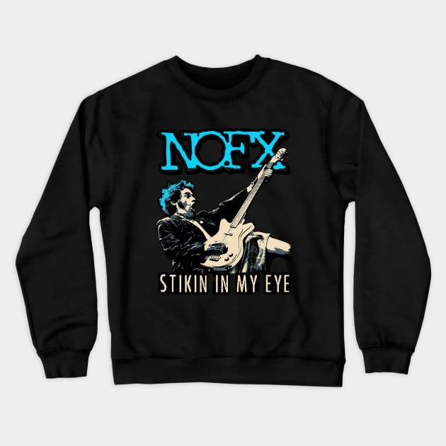 Stikin in my EYE Crewneck Sweatshirt by VizRad